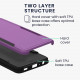 KW Samsung Galaxy A52 / A52 5G / A52s 5G Shockproof Hybrid Σκληρή Θήκη με Πλαίσιο Σιλικόνης TPU - Lavender / Black - 59369.108