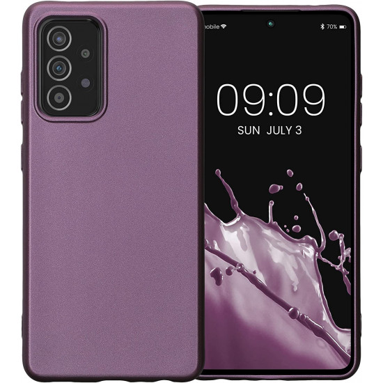 KW Samsung Galaxy A52 / A52 5G / A52s 5G Θήκη Σιλικόνης TPU - Metallic Lavender - 57946.230