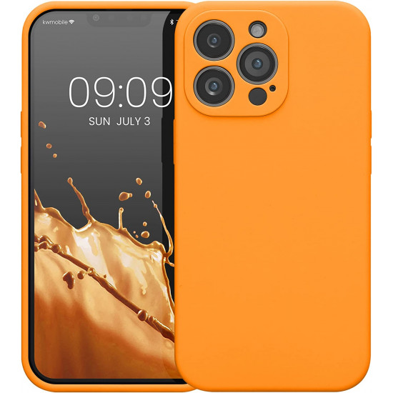 KW iPhone 13 Pro Θήκη Σιλικόνης Rubberized TPU - Fruity Orange - 59360.150
