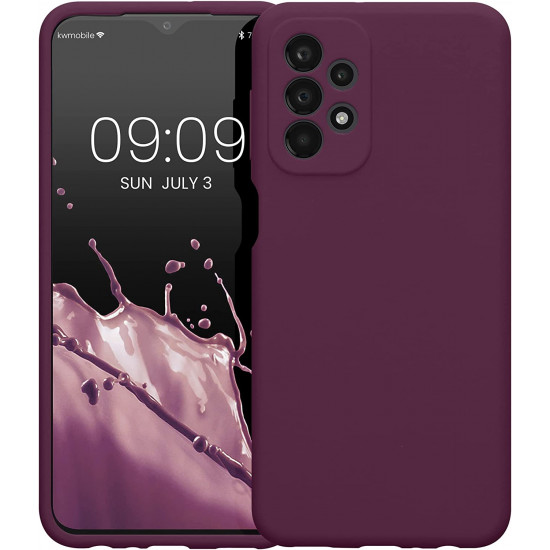 KW Samsung Galaxy A23 5G Θήκη Σιλικόνης Rubberized TPU - Bordeaux Purple - 57829.187
