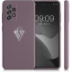 KW Samsung Galaxy A52 / A52 5G / A52s 5G Θήκη Σιλικόνης Rubber TPU - Design Minimalism Mountains - Grape / White - 56333.03