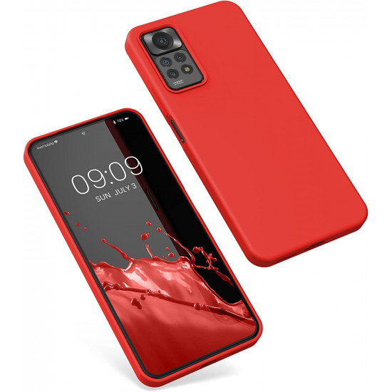 KW Xiaomi Redmi Note 11 Pro / Note 11 Pro 5G Θήκη Σιλικόνης Rubberized TPU - Red - 57373.09