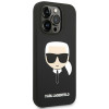 Karl Lagerfeld iPhone 14 Pro Max Silicone Karl's Head Θήκη Σιλικόνης - Black - KLHCP14XSLKHBK