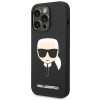 Karl Lagerfeld iPhone 14 Pro Max Silicone Karl's Head Θήκη Σιλικόνης - Black - KLHCP14XSLKHBK