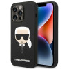 Karl Lagerfeld iPhone 14 Pro Max Silicone Karl's Head Θήκη Σιλικόνης - Black - KLHCP14XSLKHBK