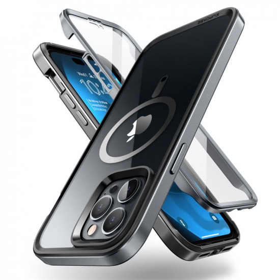 Supcase iPhone 14 Pro Max UB Edge Mag MagSafe Σκληρή Θήκη με Προστασία Οθόνης - Black