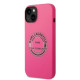 Karl Lagerfeld iPhone 14 Silicone RSG Θήκη Σιλικόνης - Pink - KLHCP14SSRSGRCF