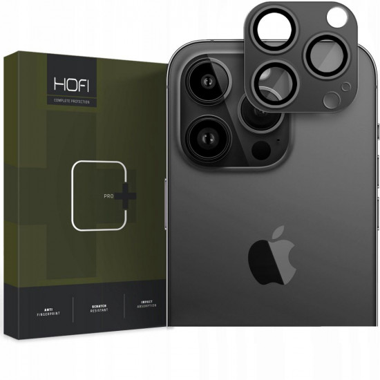 Hofi iPhone 14 Pro / iPhone 14 Pro Max Aparatu Fullcam Pro+ Μεταλλικό Προστατευτικό με Γυαλί για την Κάμερα - Black