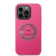 Karl Lagerfeld iPhone 14 Pro Silicone RSG Θήκη Σιλικόνης - Pink - KLHCP14LSRSGRCF