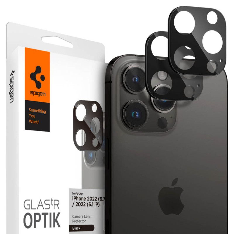Spigen iPhone 14 Pro / 14 Pro Max / 15 Pro / 15 Pro Max / 16 Pro / 16 Pro Max Aparatu Optik.TR Αντιχαρακτικό Γυαλί για την Κάμερα - 2 Τεμάχια - Black Spigen iPhone 14 Pro / 14 Pro Max / 15 Pro / 15 Pro Max / 16 Pro / 16 Pro Max Aparatu Optik.TR Αντιχαρακτικό Γυαλί για την Κάμερα - 2 Τεμάχια - Black