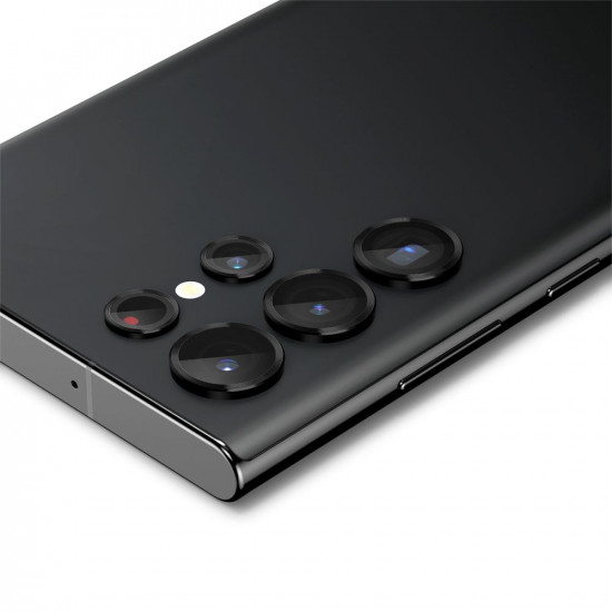 Spigen Samsung Galaxy S22 Ultra Optik.TR EZ Fit Αντιχαρακτικό Γυαλί για την Κάμερα - 2 Τεμάχια - Black