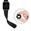 Techsuit W031 Λουράκι Apple Watch 2 / 3 / 4 / 5 / 6 / 7 / 8 / 9 / 10 / SE - 38 / 40 / 41 / 42 mm Watchband Λαστιχένιο - Black