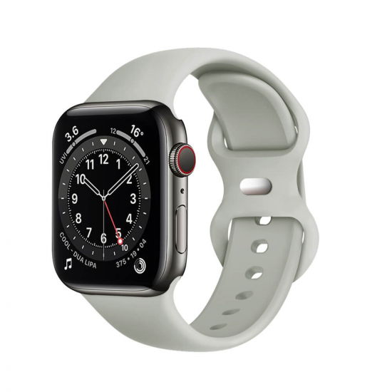 Techsuit W031 Λουράκι Apple Watch 2 / 3 / 4 / 5 / 6 / 7 / 8 / 9 / SE / ULTRA / ULTRA 2 - 42 / 44 / 45 / 49 mm Watchband Λαστιχένιο - Grey