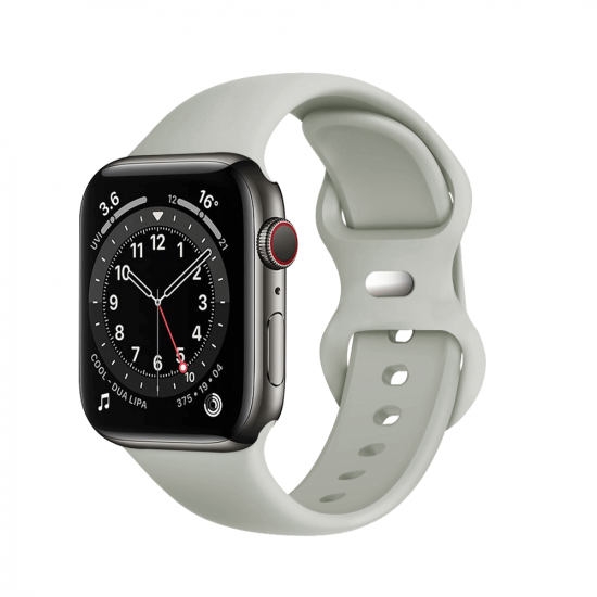 Techsuit W031 Λουράκι Apple Watch 2 / 3 / 4 / 5 / 6 / 7 / 8 / 9 / SE - 38 / 40 / 41 mm Watchband Λαστιχένιο - Grey