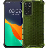 KW Xiaomi Redmi Note 11 / Redmi Note 11S Hybrid Σκληρή Θήκη με Πλαίσιο Σιλικόνης TPU - Design Honeycomb - Neon Yellow / Ματ Ημιδιάφανη - 59911.75