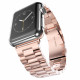 Techsuit Λουράκι Apple Watch 2 / 3 / 4 / 5 / 6 / 7 / 8 / 9 / SE / ULTRA / ULTRA 2 - 42 / 44 / 45 / 49 mm Watchband W036 Μπρασελέ από Ανοξείδωτο Ατσάλι - Pink