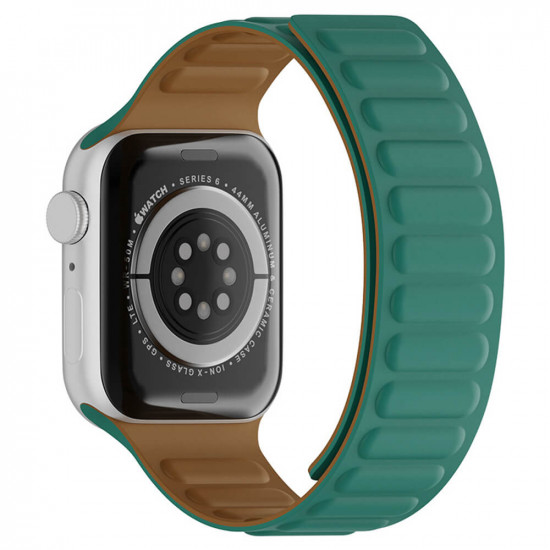 Techsuit Λουράκι Apple Watch 2 / 3 / 4 / 5 / 6 / 7 / 8 / 9 / SE / ULTRA / ULTRA 2 - 42 / 44 / 45 / 49 mm Watchband W035 Σιλικόνης - Turquoise