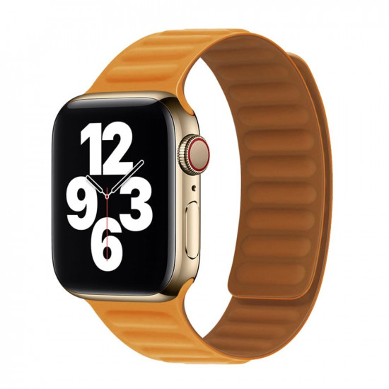 Techsuit Λουράκι Apple Watch 2 / 3 / 4 / 5 / 6 / 7 / 8 / 9 / SE / ULTRA / ULTRA 2 - 42 / 44 / 45 / 49 mm Watchband W035 Σιλικόνης - Orange