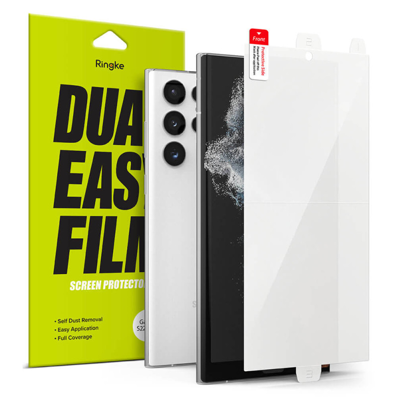 Ringke Samsung Galaxy S22 Ultra Dual Easy Full Cover - Προστατευτική Μεμβράνη Οθόνης - 2 Τεμάχια - Διάφανα