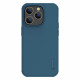Nillkin iPhone 14 Pro Max Super Frosted Shield Pro Σκληρή Θήκη με Πλαίσιο Σιλικόνης - Blue