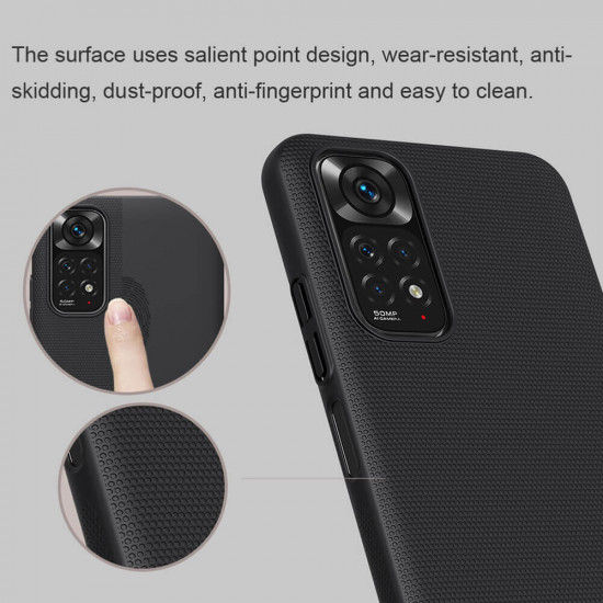 Nillkin Xiaomi Redmi Note 11 / Redmi Note 11S Super Frosted Shield Rugged Σκληρή Θήκη - Black