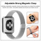 Techsuit Λουράκι Apple Watch 2 / 3 / 4 / 5 / 6 / 7 / 8 / 9 / SE - 38 / 40 / 41 mm Watchband W034 από Ανοξείδωτο Ατσάλι - Silver