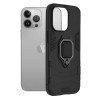 Techsuit iPhone 13 Pro Silicone Shield Σκληρή Θήκη με Δαχτυλίδι Συγκράτησης - Black