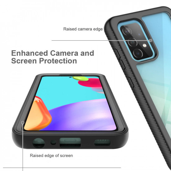 Techsuit Samsung Galaxy A52 / A52 5G / A52s 5G Defense 360 Pro Θήκη 360 Full Body με Προστασία Οθόνης - Black / Διάφανη