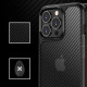 Techsuit iPhone 14 Pro Carbon Fuse Σκληρή Θήκη με Πλαίσιο Σιλικόνης - Black
