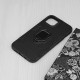 Techsuit iPhone 14 Silicone Shield Σκληρή Θήκη με Δαχτυλίδι Συγκράτησης - Black