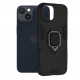 Techsuit iPhone 14 Silicone Shield Σκληρή Θήκη με Δαχτυλίδι Συγκράτησης - Black