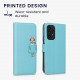 KW Samsung Galaxy A53 5G Θήκη Πορτοφόλι Stand - Design Sheep - White / Beige / Light Blue - 58008.07