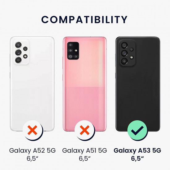 KW Samsung Galaxy A53 5G Θήκη Πορτοφόλι Stand - Design Pig - Pink / Coral / Pastel Yellow - 58008.08