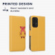 KW Samsung Galaxy A53 5G Θήκη Πορτοφόλι Stand - Design Pig - Pink / Coral / Pastel Yellow - 58008.08