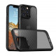 Techsuit iPhone 13 Pro Max Carbon Fuse Σκληρή Θήκη με Πλαίσιο Σιλικόνης - Black