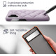 KW Samsung Galaxy A13 4G Θήκη με Επένδυση Συνθετικού Δέρματος - Quilted Pattern - Lavender - 59485.108