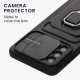 KW Samsung Galaxy A33 5G Θήκη Σιλικόνης με Κάλυμμα για την Κάμερα και Δαχτυλίδι Συγκράτησης - Black - 58576.01