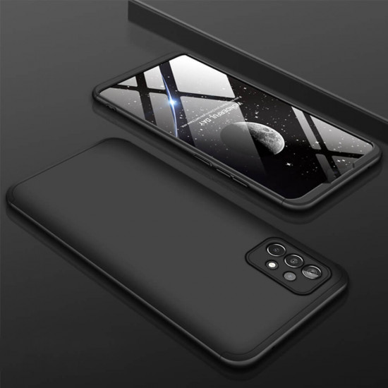GKK Samsung Galaxy A52 / A52 5G / A52s 5G Θήκη 360 Full Body με Προστασία Οθόνης - Black