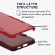 KW Samsung Galaxy A53 5G Shockproof Hybrid Σκληρή Θήκη με Πλαίσιο Σιλικόνης TPU - Dark Red - 59373.09