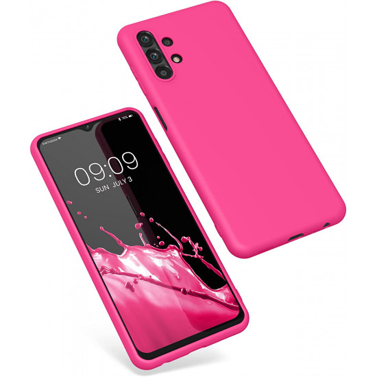KW Samsung Galaxy A13 4G Θήκη Σιλικόνης TPU - Neon Pink - 57805.77