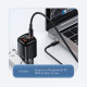 Usams Travel Charger Kit 33W Οικιακός Φορτιστής με 1 Θύρα Type-C και 1 Θύρα USB και καλώδιο Type-C to Lightning 20W - Black - UDTZ01