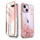 i-Blason iPhone 13 / iPhone 14 Cosmo Σκληρή Θήκη με Πλαίσιο Σιλικόνης και Προστασία Οθόνης - Pink Fly