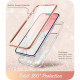 i-Blason iPhone 13 / iPhone 14 Cosmo Σκληρή Θήκη με Πλαίσιο Σιλικόνης και Προστασία Οθόνης - Pink Fly
