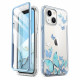 i-Blason iPhone 14 Plus Cosmo Σκληρή Θήκη με Πλαίσιο Σιλικόνης και Προστασία Οθόνης - Blue Fly