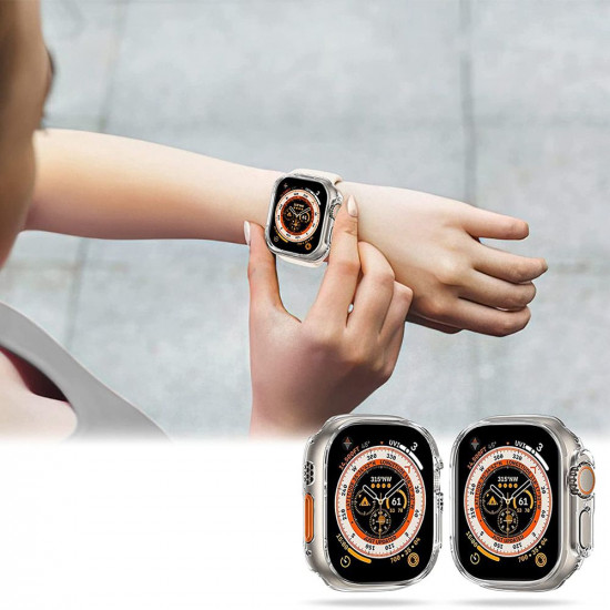 Tech-Protect Θήκη Apple Watch Ultra / Ultra 2 - 49MM Defense 360 με Προστασία Οθόνης - Clear
