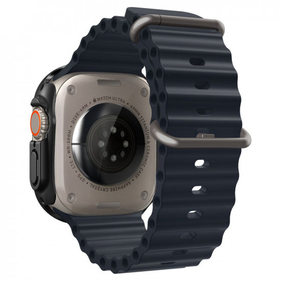 Spigen Θήκη Apple Watch Ultra / Ultra 2 - 49MM Thin Fit 360 με Προστασία Οθόνης - Black