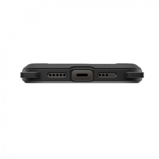 SwitchEasy Odyssey+ M iPhone 14 Pro Max Rugged Utility Σκληρή Θήκη με Λουράκι και MagSafe - Leather Black / Classic Black