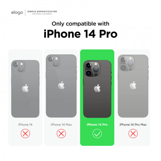 elago iPhone 14 Pro Max Θήκη Σιλικόνης με MagSafe - Black