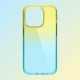 elago iPhone 14 Pro Aurora Case Θήκη Σιλικόνης TPU - Διάφανη / Yellow / Blue