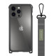 SwitchEasy Odyssey+ iPhone 14 Pro Rugged Utility Σκληρή Θήκη με Λουράκι - Leather Black / Classic Grey